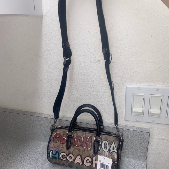 Coach Signature Coach × Mint + Serf Lacey Barrel Multi Colored Crossbody Bag NWT - Picture 7 of 14